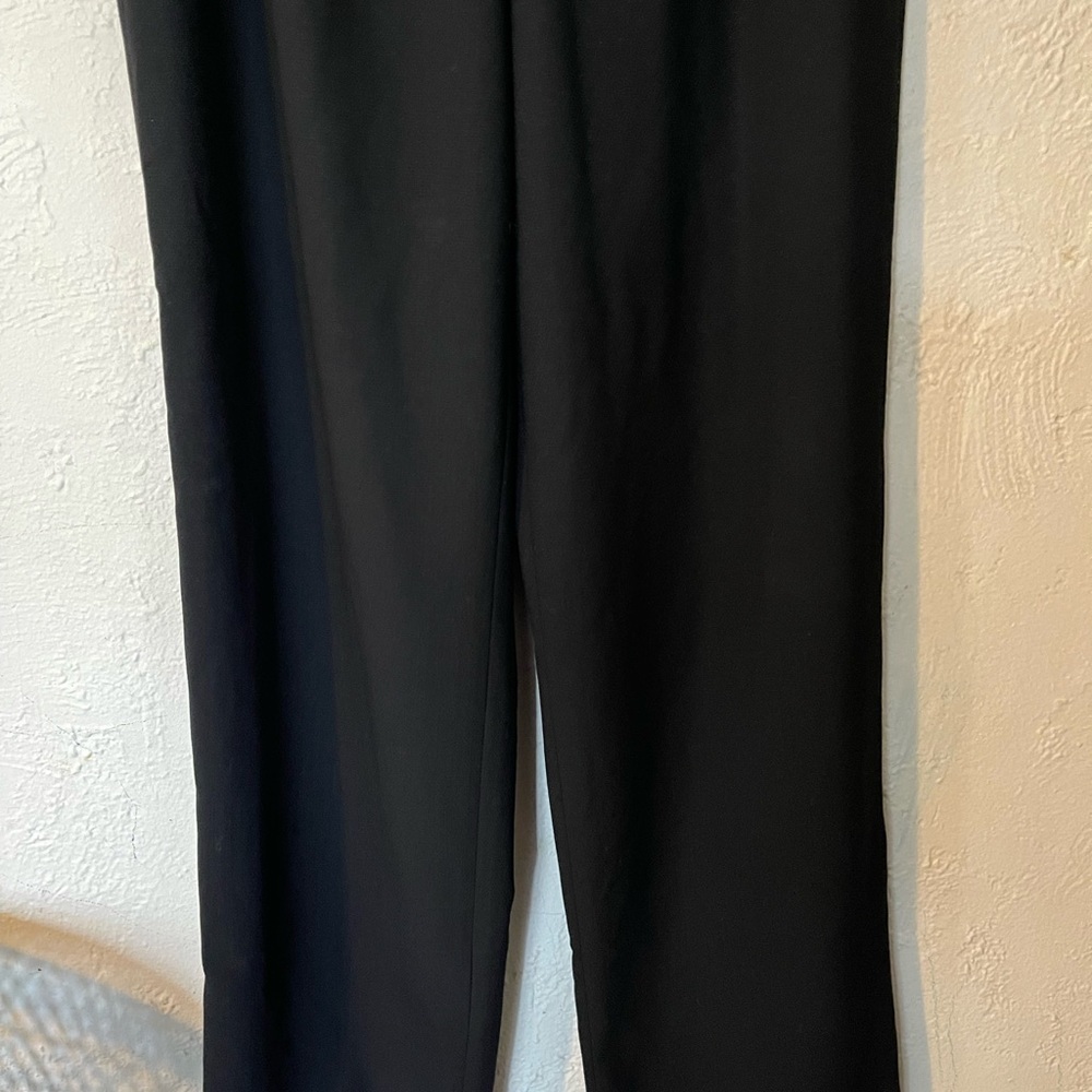 Vintage Nordstrom Bill Burns Elegant Black Women's Pants Wool Made In Italy - Picture 2 of 7